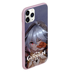 Чехол iPhone 11 Pro матовый Genshin Impact: Razor Genshin, цвет: 3D-розовый — фото 2