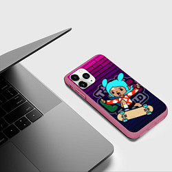 Чехол iPhone 11 Pro матовый TOCA LIFE WORLD ТОКА ЛАЙФ ВОРЛД РИТА RITA, цвет: 3D-малиновый — фото 2