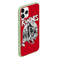 Чехол iPhone 11 Pro матовый BW Ramones, цвет: 3D-салатовый — фото 2