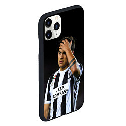 Чехол iPhone 11 Pro матовый Пауло Дибала, Dybala, цвет: 3D-черный — фото 2