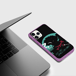 Чехол iPhone 11 Pro матовый Ковбой Бибоп, цвет: 3D-фиолетовый — фото 2