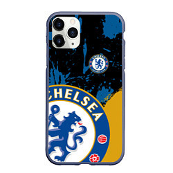 Чехол iPhone 11 Pro матовый ЧЕЛСИ CHELSEA GOLDEN LOGO, цвет: 3D-серый