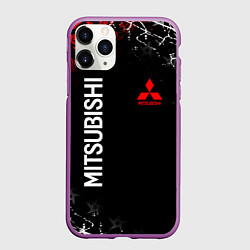 Чехол iPhone 11 Pro матовый MITSUBISHI SAMURAI JAPAN STYLE ИЕРОГЛИФЫ, цвет: 3D-фиолетовый
