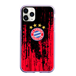 Чехол iPhone 11 Pro матовый Bayern Munchen: Бавария, цвет: 3D-светло-сиреневый