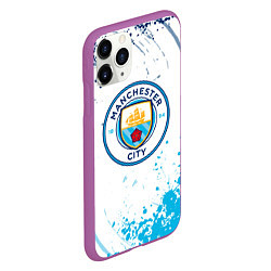 Чехол iPhone 11 Pro матовый Manchester City - Футбольный клуб, цвет: 3D-фиолетовый — фото 2