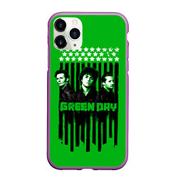 Чехол iPhone 11 Pro матовый Green day is here, цвет: 3D-фиолетовый