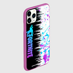 Чехол iPhone 11 Pro матовый FORTNITE ФОРНТАЙТ, цвет: 3D-фиолетовый — фото 2