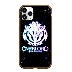 Чехол iPhone 11 Pro матовый OVERLORD оверлорд neon НЕОН, цвет: 3D-коричневый