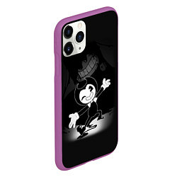 Чехол iPhone 11 Pro матовый BENDY - БЕНДИ ИГРА, цвет: 3D-фиолетовый — фото 2