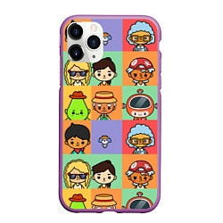 Чехол iPhone 11 Pro матовый TOCA BOCA WORLD HERO, цвет: 3D-фиолетовый