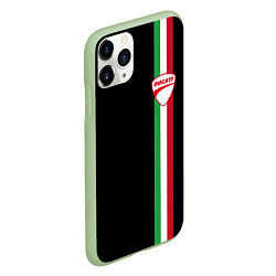 Чехол iPhone 11 Pro матовый DUCATI MOTOCYCLE ITALY LINE, цвет: 3D-салатовый — фото 2