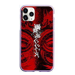 Чехол iPhone 11 Pro матовый TOKYO REVENGERS BLACK RED DRAGON