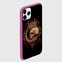 Чехол iPhone 11 Pro матовый LOG Skull, цвет: 3D-фиолетовый — фото 2
