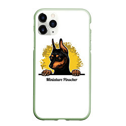 Чехол iPhone 11 Pro матовый Мини-Пинчер