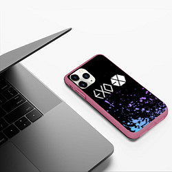 Чехол iPhone 11 Pro матовый EXO BAND - ЭХО, цвет: 3D-малиновый — фото 2