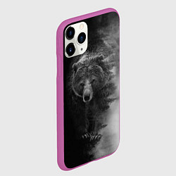 Чехол iPhone 11 Pro матовый EVIL BEAR, цвет: 3D-фиолетовый — фото 2