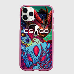Чехол iPhone 11 Pro матовый CS GO ПОПУЛЯРНЫЕ СКИНЫ POP SKIN, цвет: 3D-малиновый