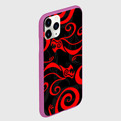 Чехол iPhone 11 Pro матовый ДРАКОН ДРАКЕНА ТОКИЙСИКИЕ МСТИТЕЛИ, цвет: 3D-фиолетовый — фото 2
