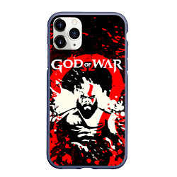 Чехол iPhone 11 Pro матовый GOD OF WAR ГОД ОФ ВАР БРЫЗГИ ГРАНЖ, цвет: 3D-серый