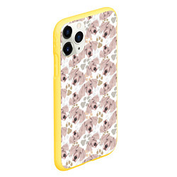 Чехол iPhone 11 Pro матовый Собака Веймаранер, цвет: 3D-желтый — фото 2