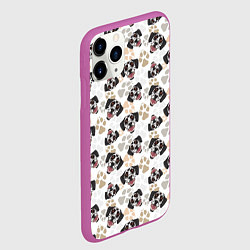 Чехол iPhone 11 Pro матовый Далматинец Dalmatian, цвет: 3D-фиолетовый — фото 2
