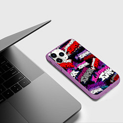 Чехол iPhone 11 Pro матовый Friday Night Funkin FNF, цвет: 3D-фиолетовый — фото 2