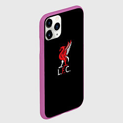 Чехол iPhone 11 Pro матовый Leverpool YNWA, цвет: 3D-фиолетовый — фото 2