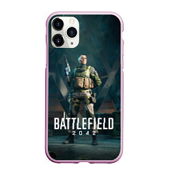 Чехол iPhone 11 Pro матовый Battlefield 2042 - Мария Фальк арт, цвет: 3D-розовый