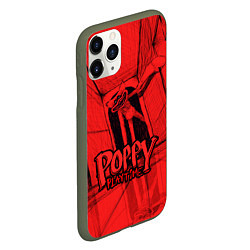 Чехол iPhone 11 Pro матовый Poppy Playtime: Red Room, цвет: 3D-темно-зеленый — фото 2