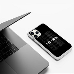 Чехол iPhone 11 Pro матовый SCARLXRD BLACK СКАРЛОРД, цвет: 3D-белый — фото 2