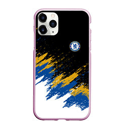 Чехол iPhone 11 Pro матовый CHELSEA БРЫЗГИ КРАСОК, цвет: 3D-розовый