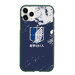 Чехол iPhone 11 Pro матовый Аниме Attack on titan