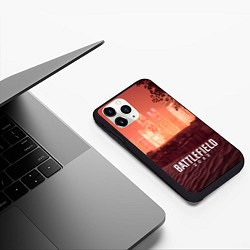 Чехол iPhone 11 Pro матовый Battlefield 2042 - Песочные часы, цвет: 3D-черный — фото 2