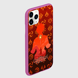 Чехол iPhone 11 Pro матовый Thoma Тома Genshin Impact, цвет: 3D-фиолетовый — фото 2