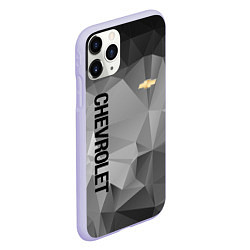 Чехол iPhone 11 Pro матовый Chevrolet Geometry, цвет: 3D-светло-сиреневый — фото 2