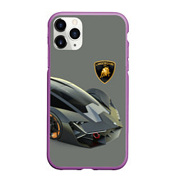 Чехол iPhone 11 Pro матовый Lamborghini concept 2020, цвет: 3D-фиолетовый