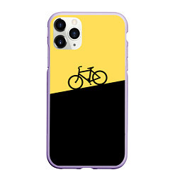 Чехол iPhone 11 Pro матовый Бегущий за велосипедом