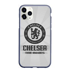 Чехол iPhone 11 Pro матовый Chelsea FC Graphite Theme