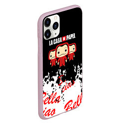 Чехол iPhone 11 Pro матовый La Casa de Papel Бумажный дом, цвет: 3D-розовый — фото 2