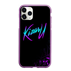 Чехол iPhone 11 Pro матовый КИЗАРУ НЕОН ЛОГО KIZARU NEON, цвет: 3D-фиолетовый