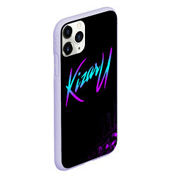 Чехол iPhone 11 Pro матовый КИЗАРУ НЕОН ЛОГО KIZARU NEON, цвет: 3D-светло-сиреневый — фото 2