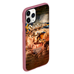 Чехол iPhone 11 Pro матовый Swedish Empire Live - Sabaton, цвет: 3D-малиновый — фото 2