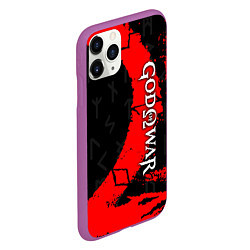 Чехол iPhone 11 Pro матовый GOD OF WAR СИМВОЛ КРАТОСА, цвет: 3D-фиолетовый — фото 2