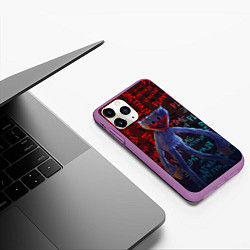 Чехол iPhone 11 Pro матовый HUGGY WUGGY, цвет: 3D-фиолетовый — фото 2