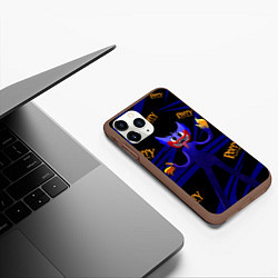 Чехол iPhone 11 Pro матовый Poppy Playtime Геометрия, цвет: 3D-коричневый — фото 2