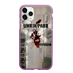 Чехол iPhone 11 Pro матовый Hybrid Theory Live Around The World - Linkin Park, цвет: 3D-фиолетовый