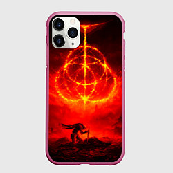 Чехол iPhone 11 Pro матовый Алое Пламя и Рыцарь ER, цвет: 3D-малиновый