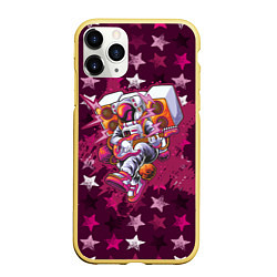 Чехол iPhone 11 Pro матовый Бумбокс в космических звездах