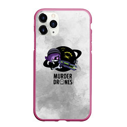 Чехол iPhone 11 Pro матовый Murder Drones Дроны Убийцы, цвет: 3D-малиновый