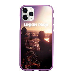 Чехол iPhone 11 Pro матовый Linkin Park - One More Light, цвет: 3D-фиолетовый
